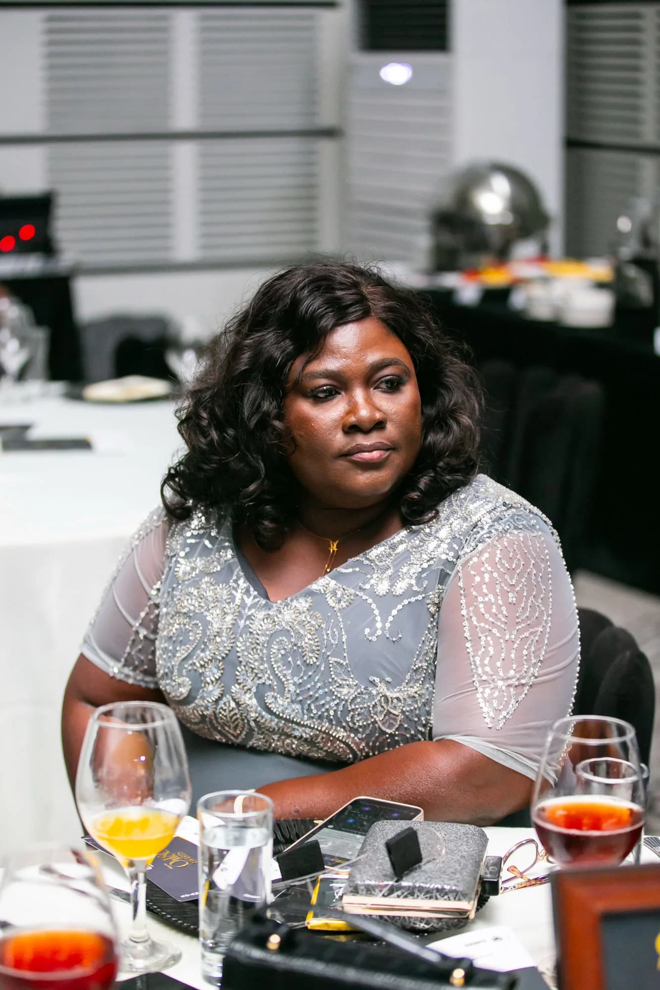 A PETROSOL colleague at the awards dinner table